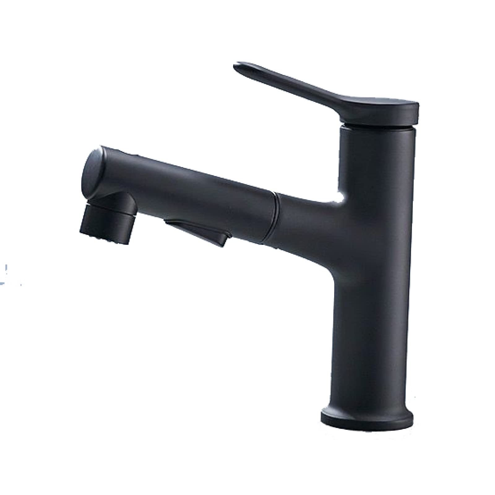 Nvsfzgiyg Nero Bathroom Pull Out Faucet Hot And Cold Mixer Tap With Three Water Outlet Modes Single Hole Retractable Multi-Function Handle Vanity Sink For Washbasin,Black(Nero)