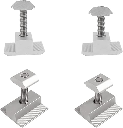 Panel solar de abrazaderas intermedias con cabeza de enchufe hexagonal, pernos de arandela de resorte y tuerca deslizante abrazadera solar media