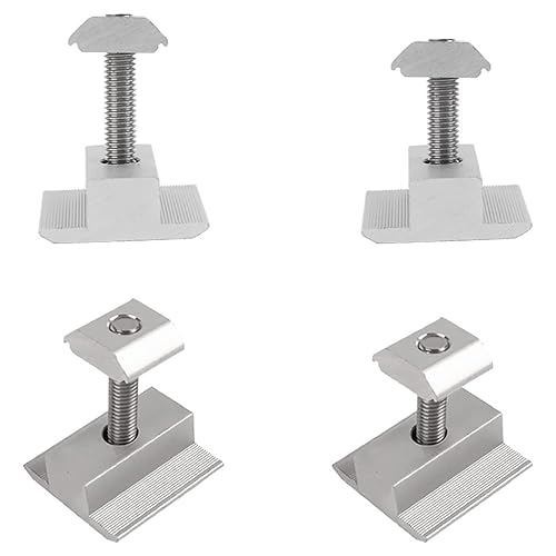 Panel solar de abrazaderas intermedias con cabeza de enchufe hexagonal, pernos de arandela de resorte y tuerca deslizante abrazadera solar media