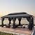HOTEEL 12x20 Hardtop Gazebo on clearance with Metal Roof & Drainage System, Heavy Duty Galvanized Steel Gazebo with Aluminum Frame, Privacy Curtains and Netting, for All-Weather, Black (2026 Upgraded)