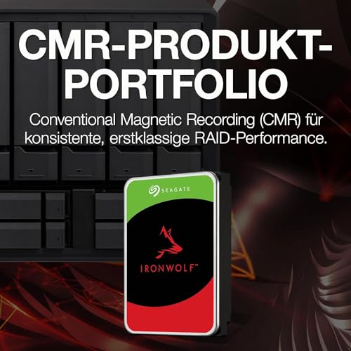 Seagate IronWolf ST4000VN006 - Disco duro interno de 4 TB para NAS (3,5", 5400 rpm, CMR, 256 MB de caché, SATA 6 GB/s, color plateado, incluye 3 años de servicio de rescate, FFP) - imagen 5