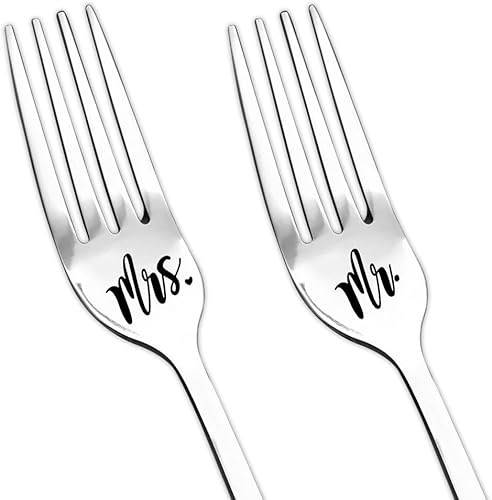 Tenedor de pastel de boda, regalos para pareja, novia y novio, aniversario, regalos de compromiso para parejas, su prometido, regalos de cumpleaños