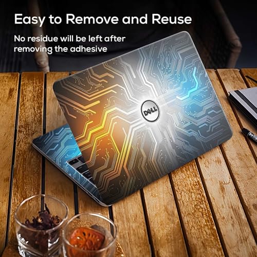 Image of DSGN 144 Full Body Laptop Skin Bubble-Free| Laminated| Removable| HD Quality Sticker for Laptops Upto 15.6 Inches Compatible with DELL