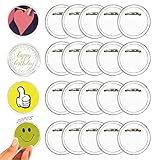 ❸ Fácil de usar: las dos partes de los botones se pueden separar para colocar fácilmente diferentes imágenes. Toma la parte superior e inferior del botón, inserta el círculo de papel y presiona las partes con la mano.