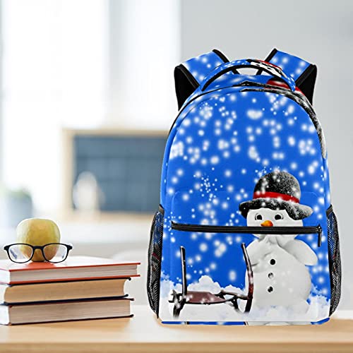 Sac à dos d'école et voyage ordinateur 14 pouces flocon multicolore 40cm