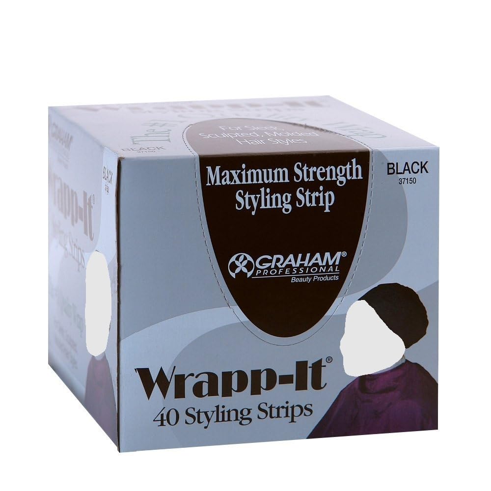 Wrapp-it Styling Strips for Natural Hair Wrap and Molded Styles by Graham Beauty