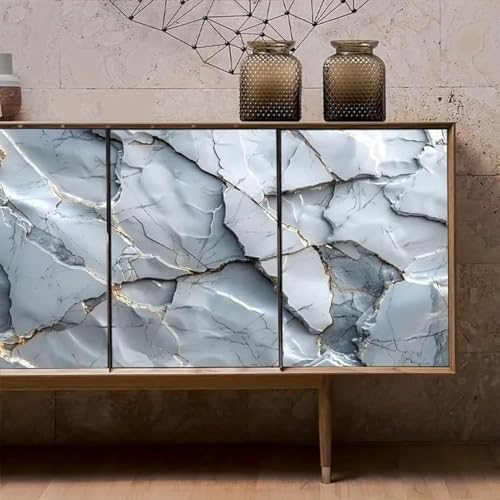 Image of Barebeauty 60 x 200 cm Kitchen Wallpaper, Self Adhesive Oil Proof Waterproof Wall Sticker for Kitchen, Anti-Mold Heat Resistant Backsplash Wall Covering (Pack of 8, 103.36 Sq. Ft. Approx)