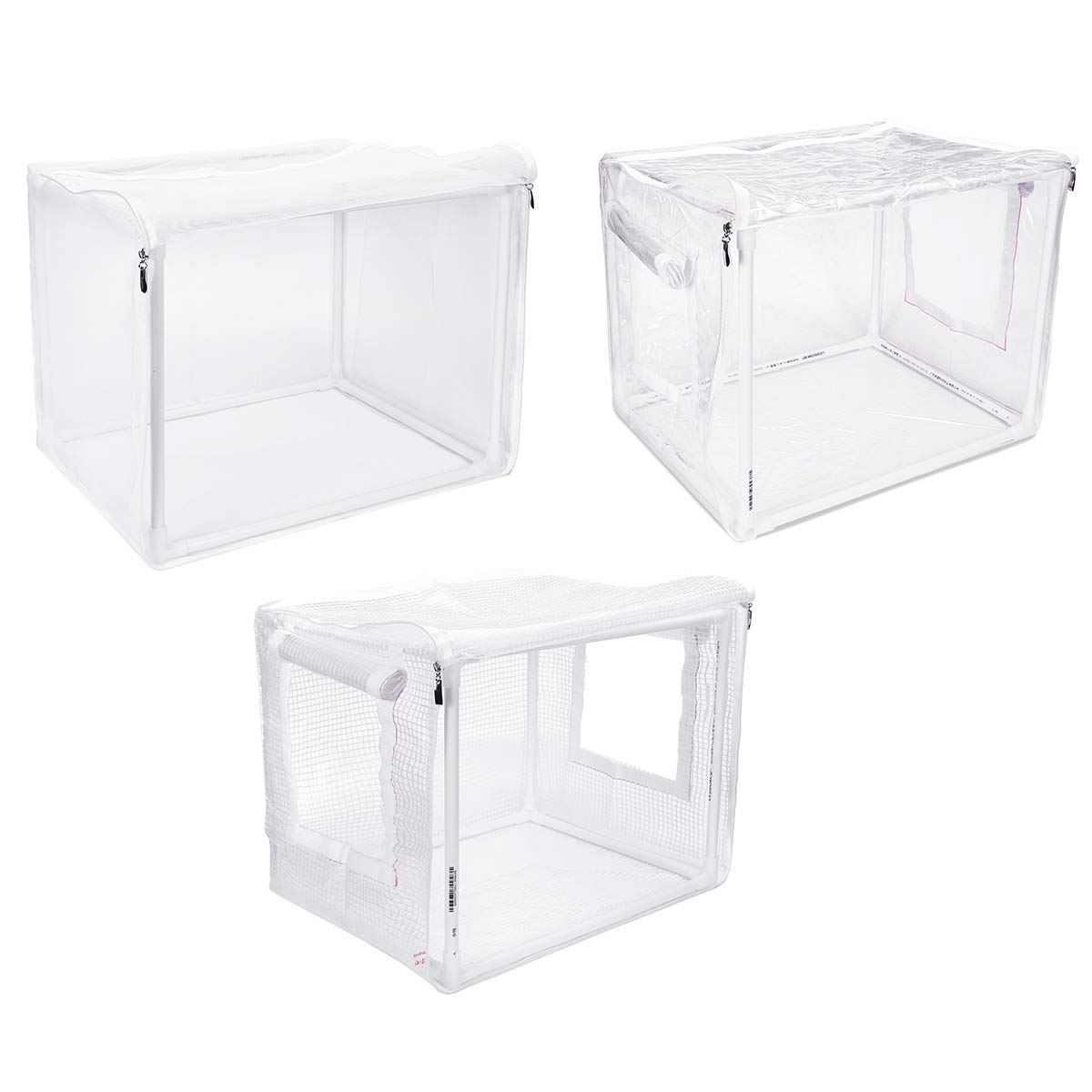 RanDal Szklarnia domowa mini ogrodowa Pvc/Pe/Mesh, ochrona roślin, przepuszczająca powietrze, utrzymuje ciepło zwierząt, przeciw komarom – C