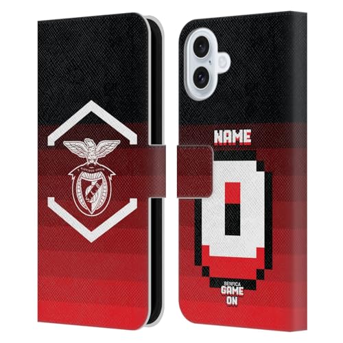 Coque iPhone 16 Plus cuir personnalisable étui portefeuille S.L. Benfica