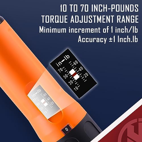 KNINE OUTDOORS Torque Screwdriver Wrench Driver Set 10-70 Inch Pounds lbs for Maintenance with T-bar Handle - image 4