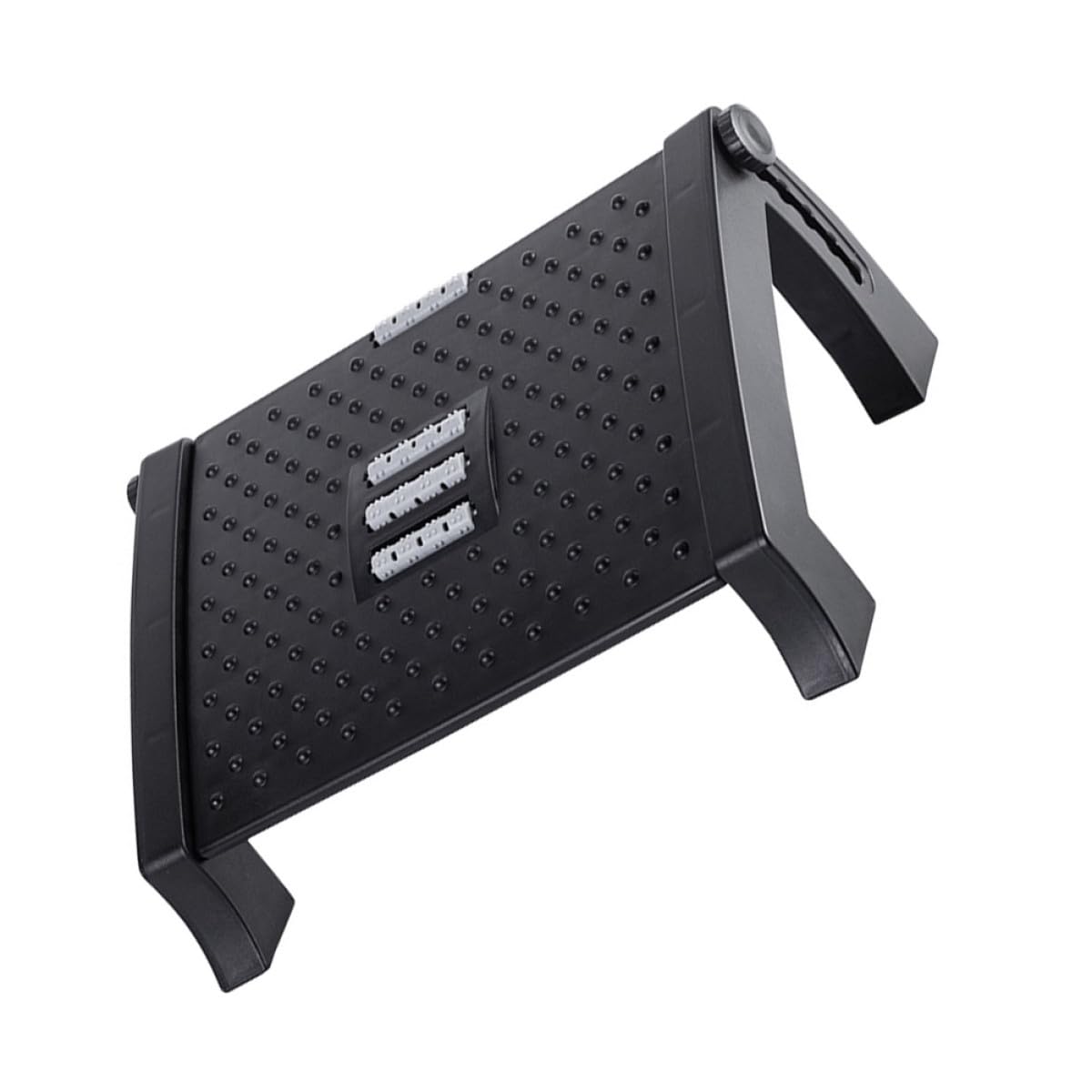 Reposapiés Ajustable de Plástico Portátil para Oficina y Hogar Soporte Ergonómico y Altura Regulable para Descanso Cómodo