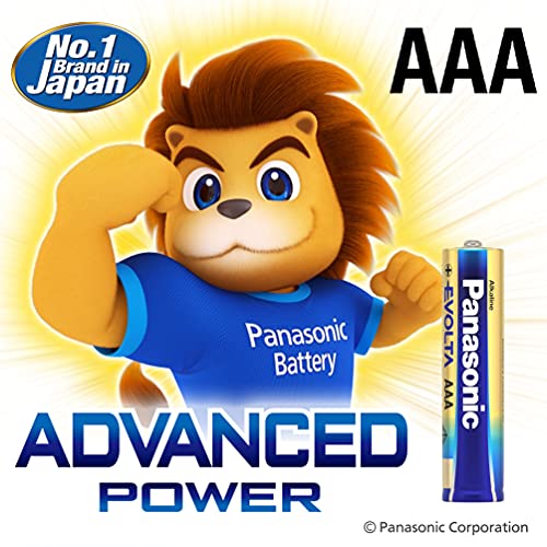 Image of Panasonic Evolta AAA Alkaline Advanced Power, Extra Power Formula, no Mercury add, Anti-Leak Seal, Protects Power for up to 10 Years, Pack of 12