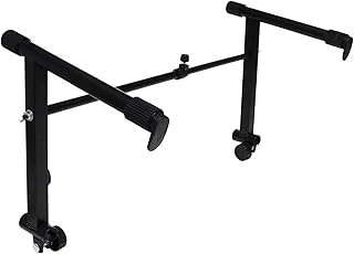OFFSCH 1 Set Keyboard Rack Electric Keyboard Stand Support Stabilizer Bar Keyboard Piano Stand Electric Stand Audio Table Upper Tier Digital Piano x Stand Metal Stand Fold Rubber Mouse