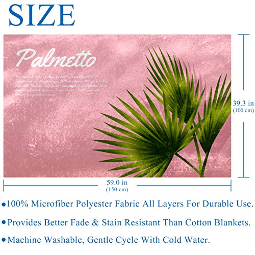 Couverture douce et chaude de lit premium Palmetto 150x100 - 6