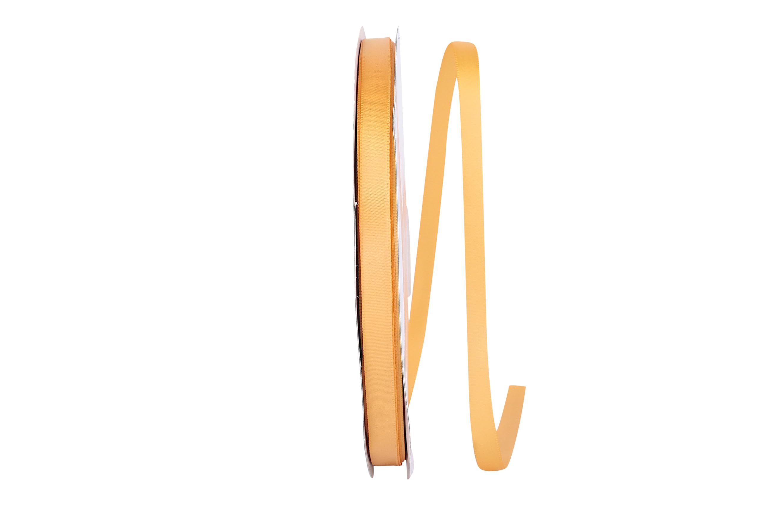 Reliant Ribbon 4950-035-15C Double Face Satin Ribbon, 3/8 Inch X 100 Yards, Gold