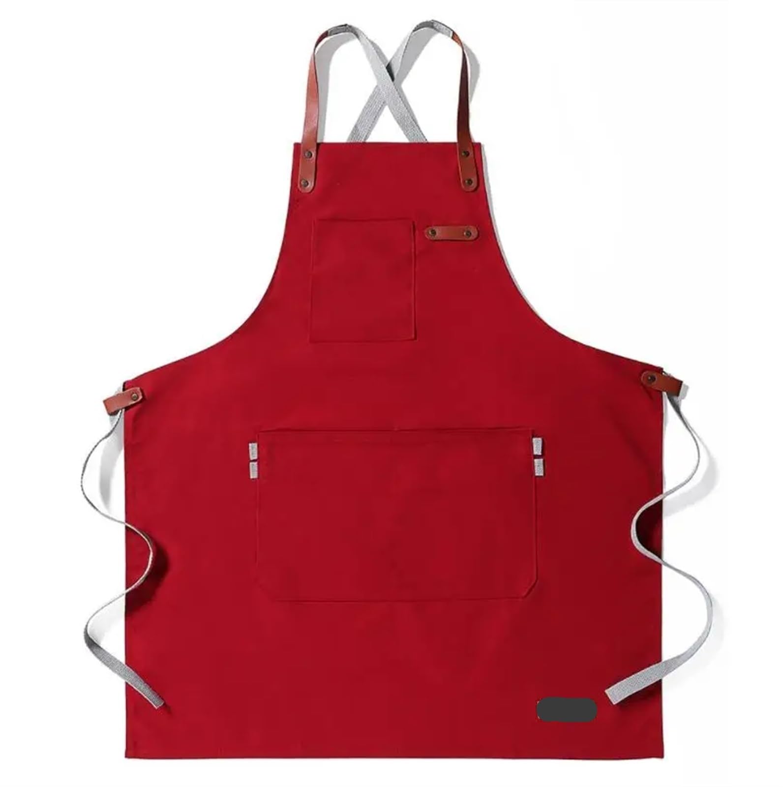 Moda tela di cotone da cucina unisex cucina barista grembiule for donna uomo chef in pelle cameriere bar caffetteria barbecue parrucchiere uniforme(Thin canvas 8)