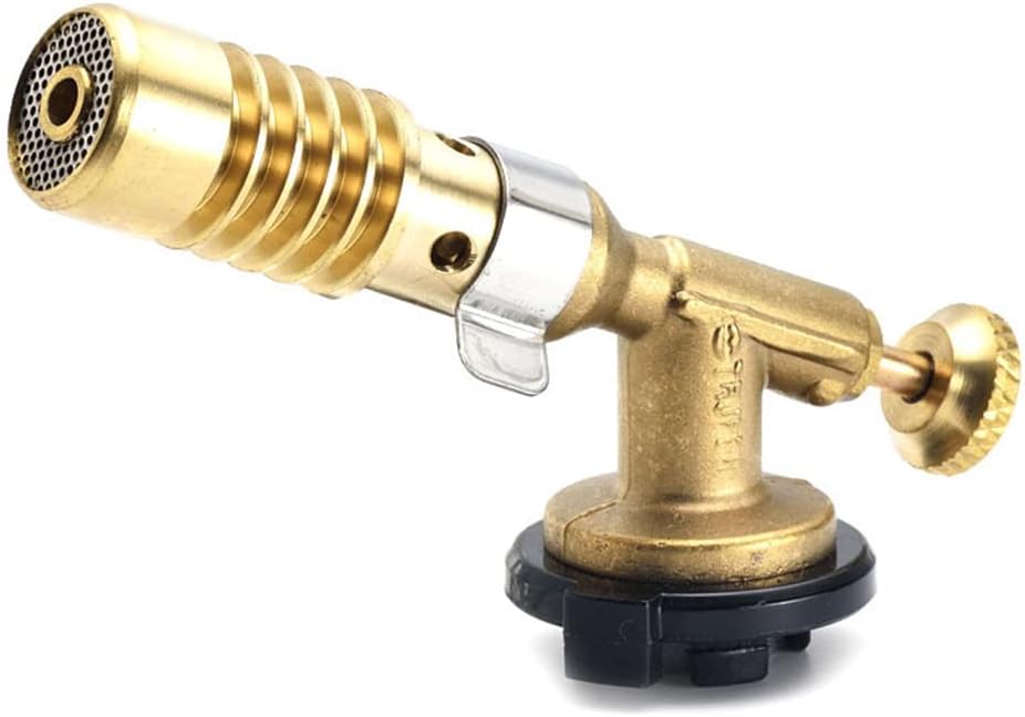 Portable Welding Torch Flame Gun Blow Torch Burner Flame Gun Adjustable Flame Gas Torch Fire Maker Lighter for Cooking Outdoor BBQ Baking (2)