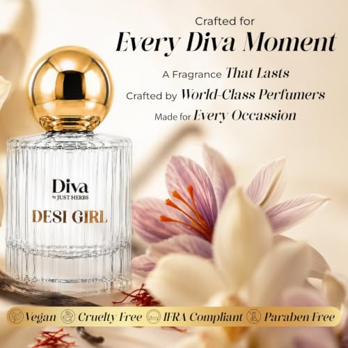 Image of Just Herbs Diva Desi Girl Eau De Parfum 30 ml | Premium Women's Perfume