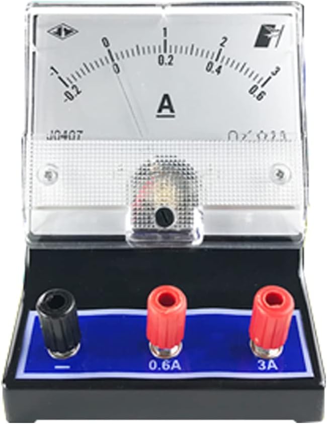 Analog Ammeter DC Current Meter Rectangular Panel Mounted Electricity ...