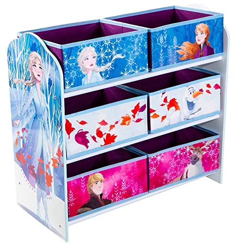 La Reine des Neiges - Étagère de Rangement pour Jouets avec 6 caisses pour Enfants 471FZO