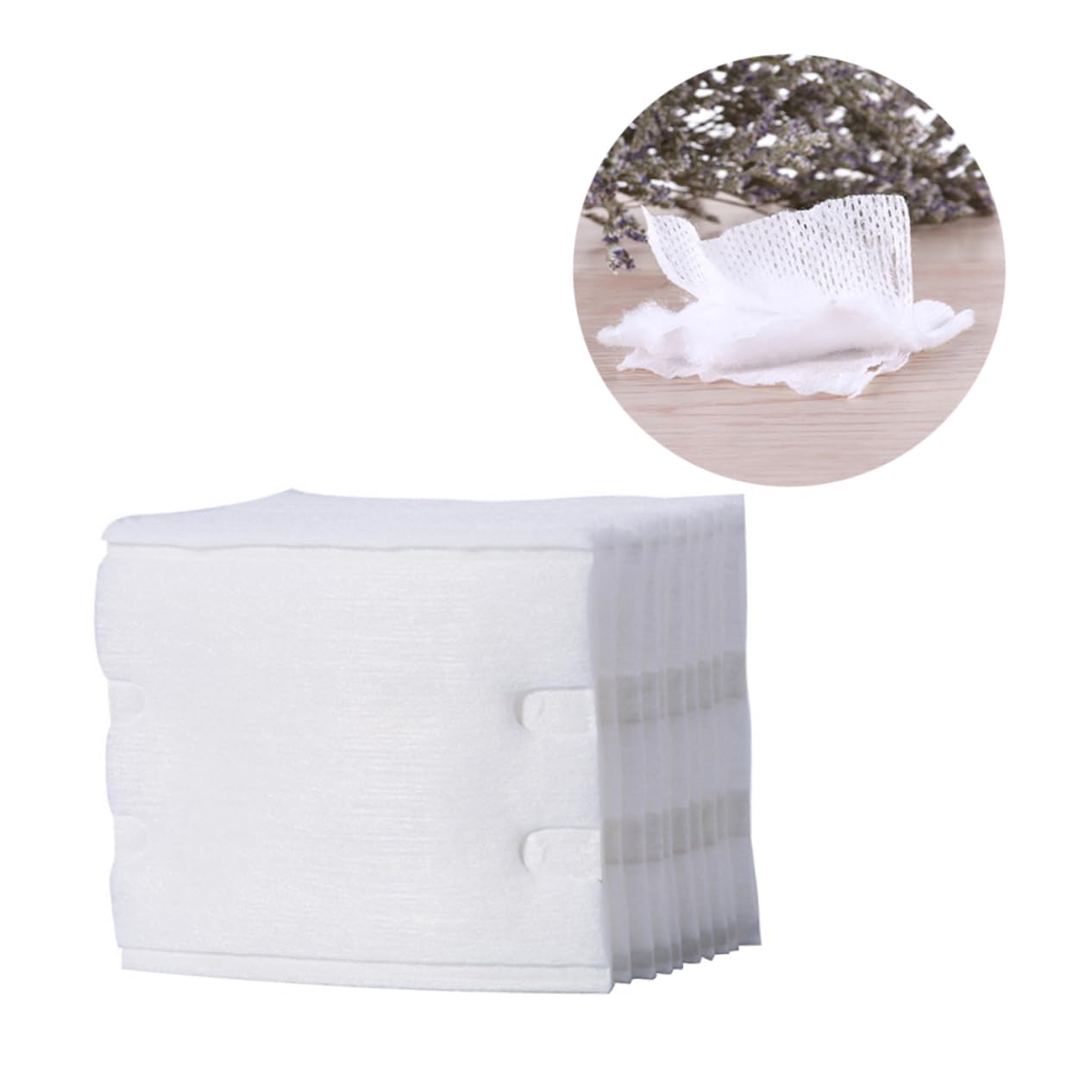 IWOWHERO 220pcs Reusable Facial Cleansing Pads Double-Sided Cotton Rounds for Makeup Removal Skin-Friendly Portable Storage Bag