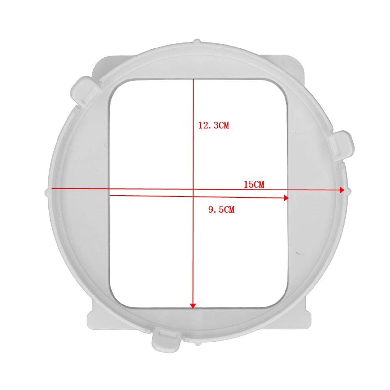 AFCAHEH Portable Air Conditioner Exhaust Hose Connector Coupler Square Exhaust Duct Interface for Midea 1P KY35 Mobile Air Conditioning