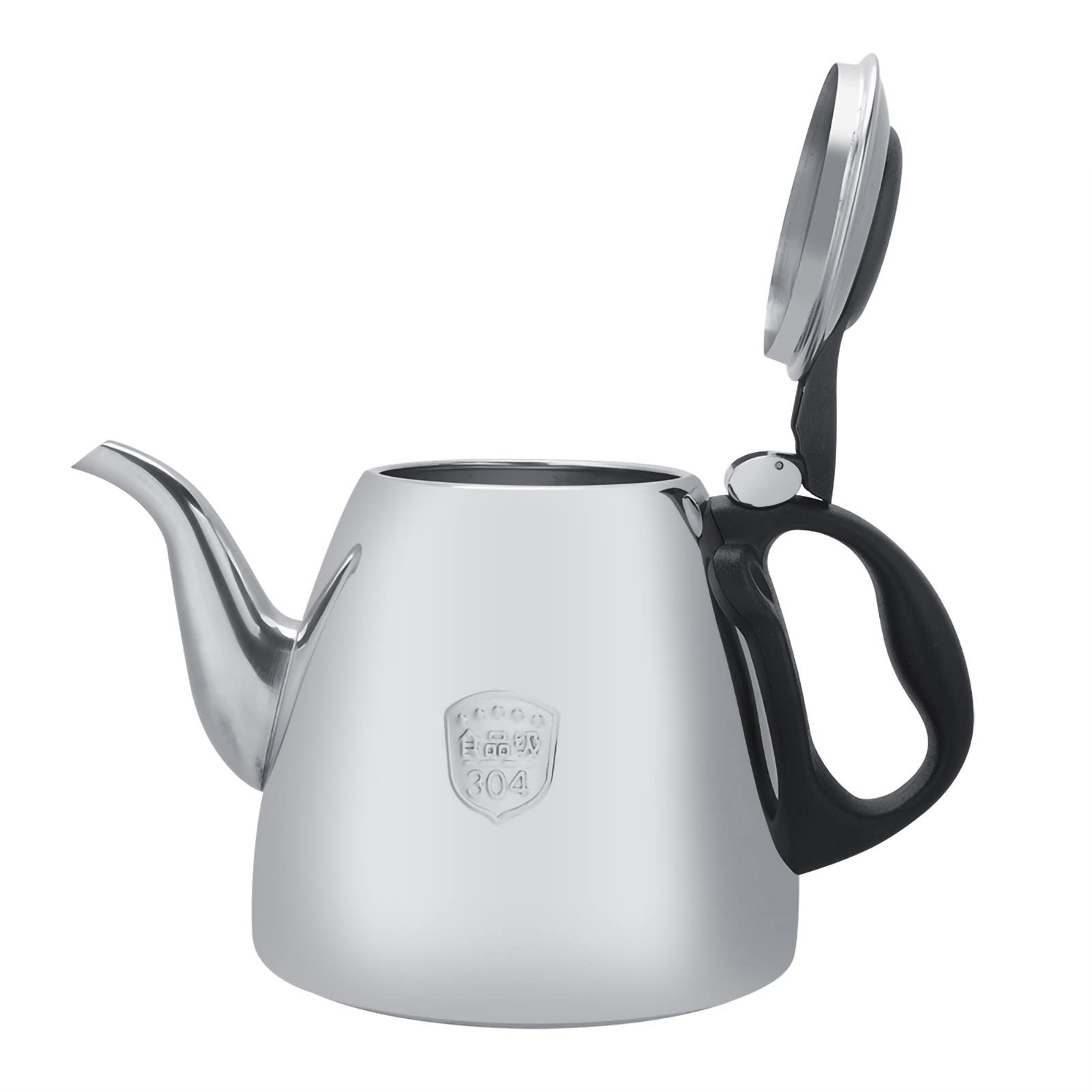 Tea Kettle Stovetop, 1.2l 1.5L Stainless Steel Stove top Teapot Tea Coffee Pot Kettle Heat Handle (1.2L)