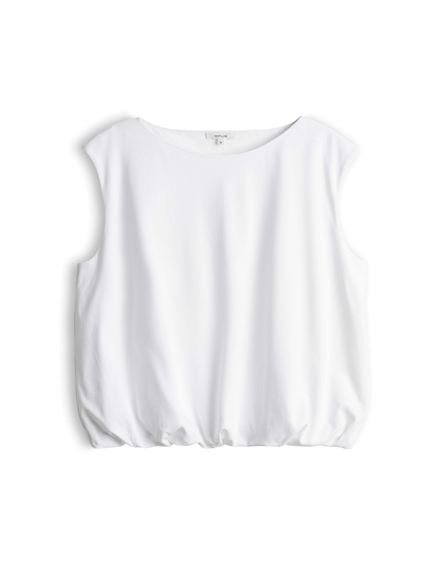 OPUS Damen Top | Jerseytop mit Ballonsaum aus BCI Cotton Regular Fit