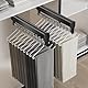Ausziehbare Kleiderstange zum Herausziehen der Kleiderbügel Verstellbarer Kleiderschrank Teleskopstange Kleiderstange (347mm, Schwarz)