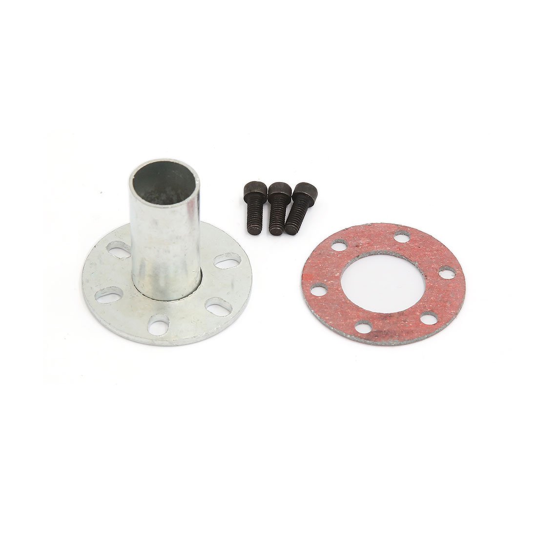 sourcing map Universal Motorrad Schalldämpfer Endrohr 280mm x 60mm Silber