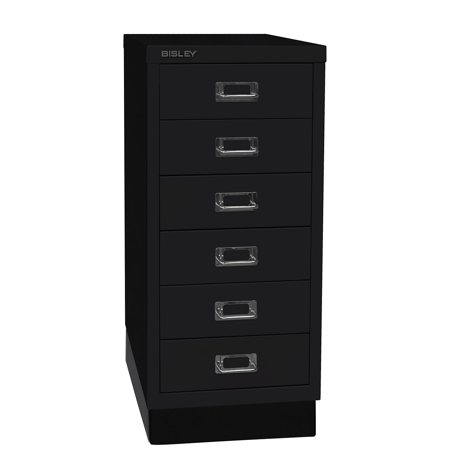 BISLEY | Serie 29 MultiDrawer™ | con zócalo | DIN A4 | 6 cajones | Negro.
