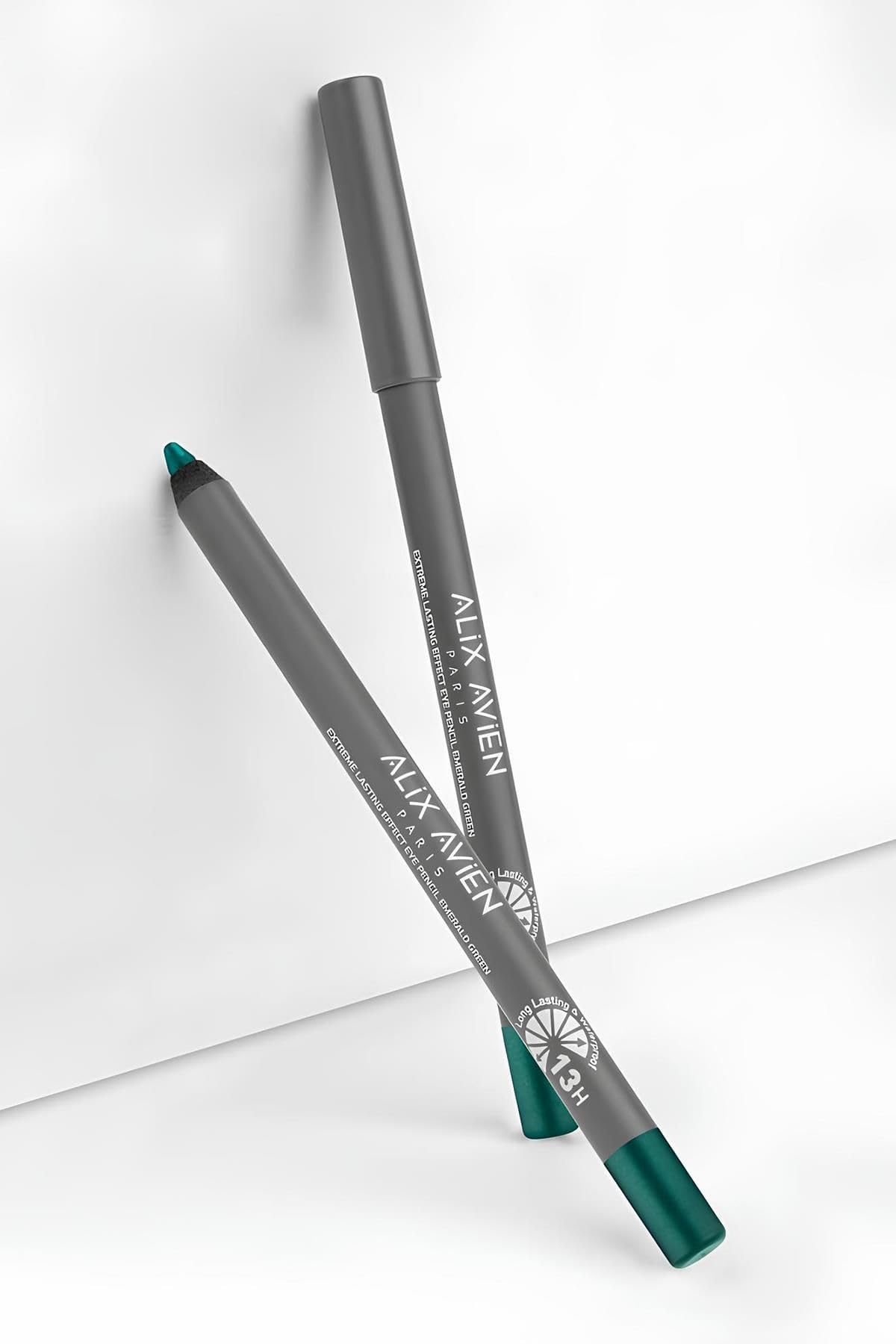 ALIX AVIEN Uzun Süre Kalıcı Suya Dayanıklı Akma, Dağılma Yapmayan Yeşil Göz Kalemi - Extreme Emerald Green