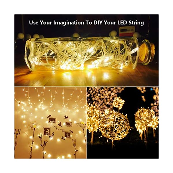 JOLVVN LED Lichtervorhang 3x3m,300 LED Innen Lichterkette Vorhang 8 Modi Lichterketten für Partydekoration spezialle… – Bild 7