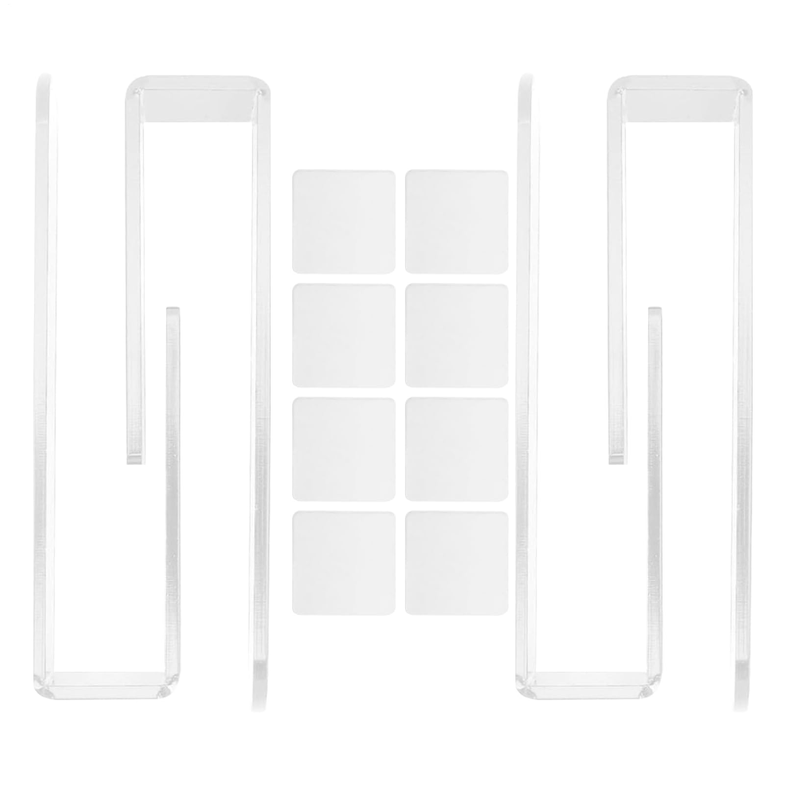 Support mural acrylique pour casquettes de baseball compact 25x5cm avec design facile à coller