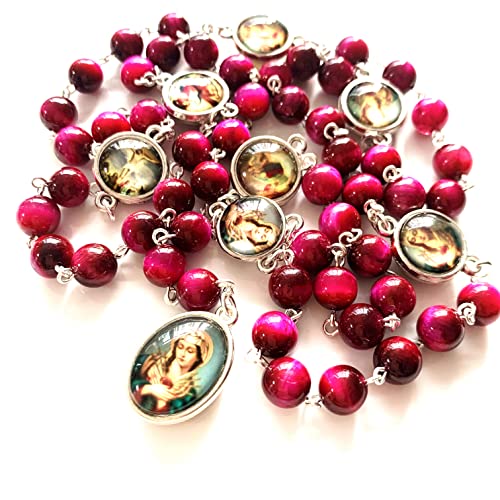 elegantmedical SEVEN 7 SORROWS MARY Rosary Necklace Catholic