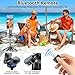 Domiunier 4-in-1 Multifunctional 360° Rotation Magnetic Selfie Stick with Detachable Wireless Remote for iPhone & Android, Portable Extendable Phone Tripod Stand for Travel Vlog Live Streaming