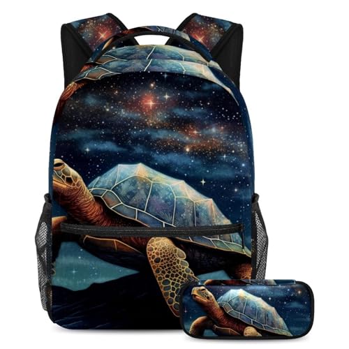 Sac à dos voyage tortue de la voie lactée lot de 2 cartables larges