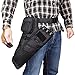 Kratarc 3-Tubes Hip Quiver Waist Hanged Camouflage Arrow Archery Carry Bag with Pockets Adjustable Belt (Black)