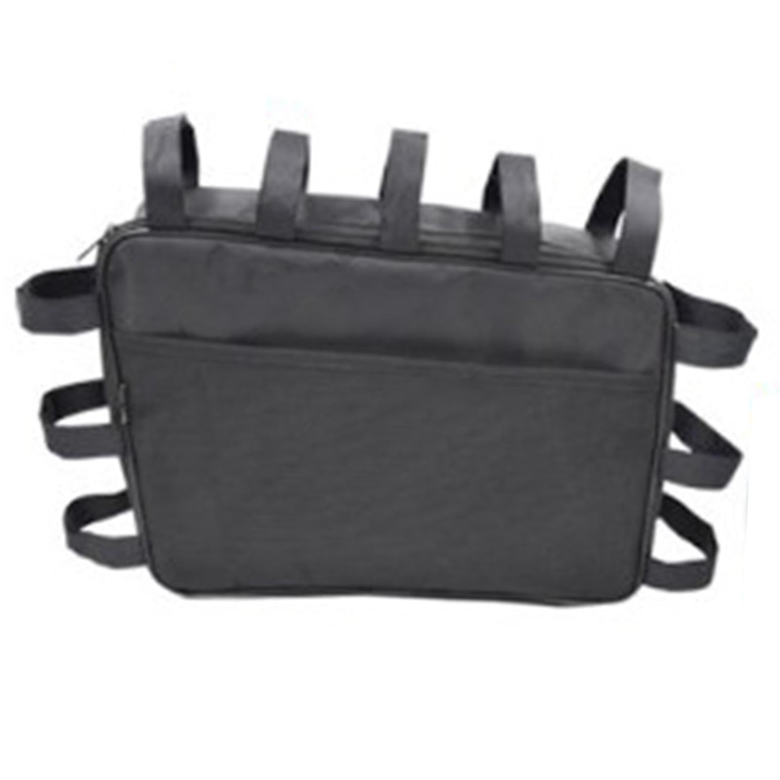 Bolsa para Cuadro de Bicicleta con Cierre Resistente al Agua Almacenamiento Multifuncional para Herramientas Y Accesorios Fabricada en Tejido Oxford