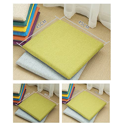 Coussin de chaise en polyester double couche bleu premium - 7