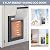[Petoasis] 3-Flaps Dog Door for Wall, Rust Proof Aluminum Alloy Frame, Extreme Weather Dog Door Can Block Wind, Snow, and Rainwater Intrusion (Black, Large for Wall)