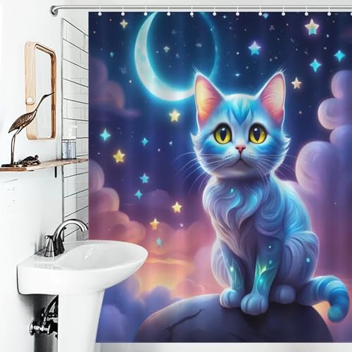 Rideau de douche imperméable lavable en machine pour baignoire 152x183cm - 6