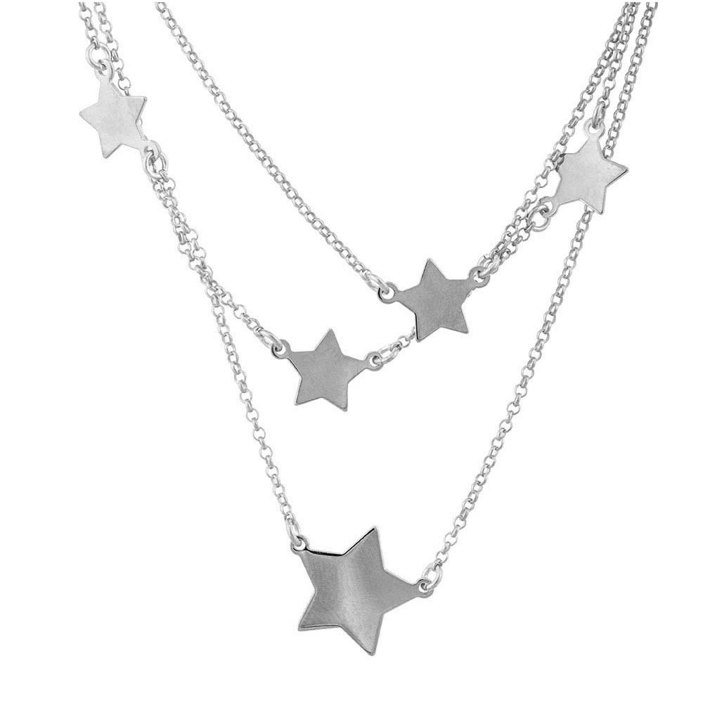 Argento Sterling Multi-Cut Zircone Cubico Tennis Collana