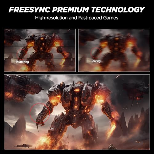 KOORUI 32 inch Curved Gaming Monitor, QHD (2560 x 1440) 2K 170Hz 144Hz Monitor, 1ms 1500R Display, 90% DCI-P3, Adaptive Sync, Tilt Adjustable, VESA Compatible, DisplayPort HDMI, Black - Image 4