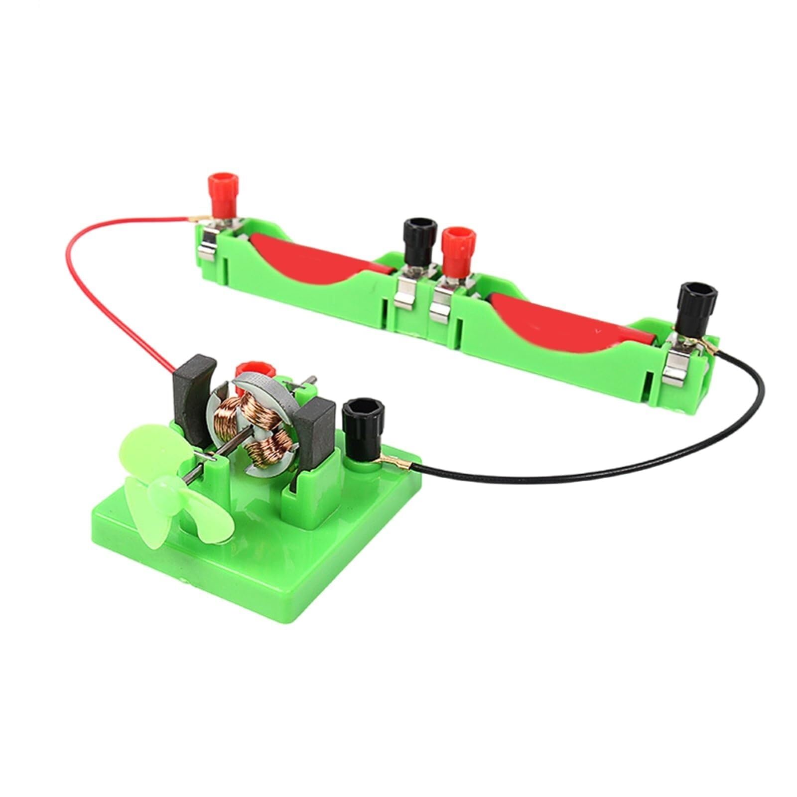 Physik-Experimentiermotor mit abnehmbarem Lüfter. Elektromagnetische Experimentierkomponenten für den Physikunterricht zur Demonstration