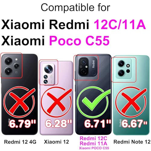 Funda Xiaomi Redmi 12C Redmi 11A Xiaomi Poco C55 con tarjetero 2