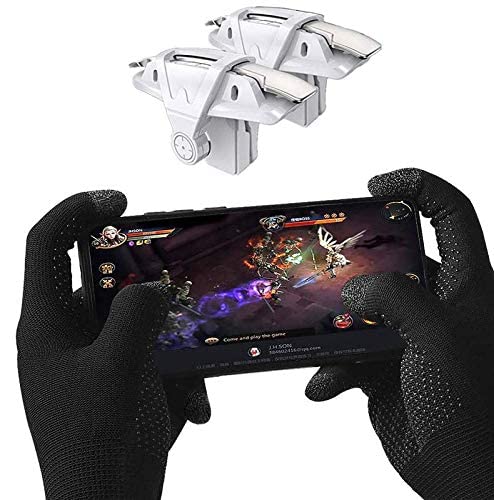 Latest New L1 R1 Mobile Gaming Trigger with Full Hand Gaming Gloves - Supersensitive & Breathable-Gaming Accessories (Combo Offer)-picture-22