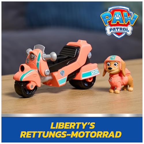 Paw Patrol - Pat Patrouille - Véhicule Figurine Liberty - Voiture Figurine À Collectionner - Pat Patrouille Véhicule - Plastique Recyclé - Voiture Enfant - Jouet Enfant 3 Ans Et +