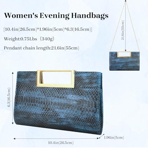 Image of Gets Clutch Purses for Women PU Leather Evening Handbag for Formal Wedding Party Clutches Small Crossbody Bag with Chain