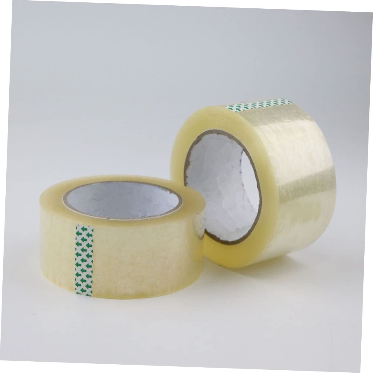 Nastro da Imballaggio Bianco in Pet 6 Pezzi per Chiusura | Adesivo Monofacciale, Strappabile a Mano, Tenuta Elevata, Formato Compatto per Pacchi e Ufficio